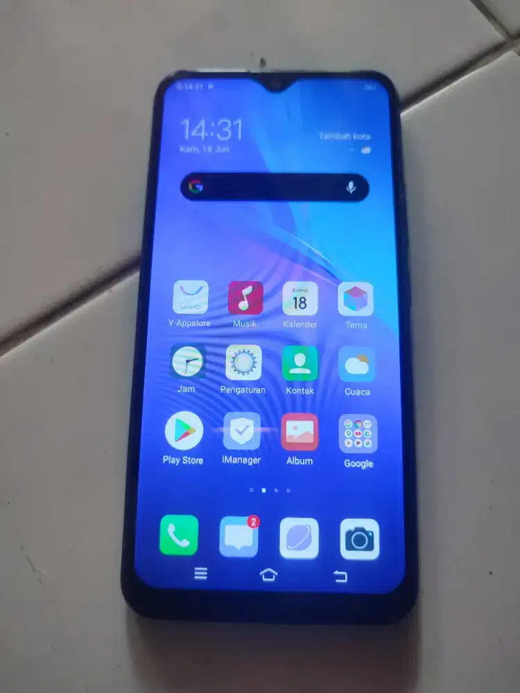 Dijual vivo Y12i, ram 3/32, batangan