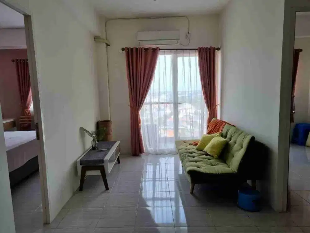 PUNCAK DHARMAHUSADA LUAS 56 m2 ‼ Apartemen 2BR Furnish Nol Raya Merr dekat Unair C