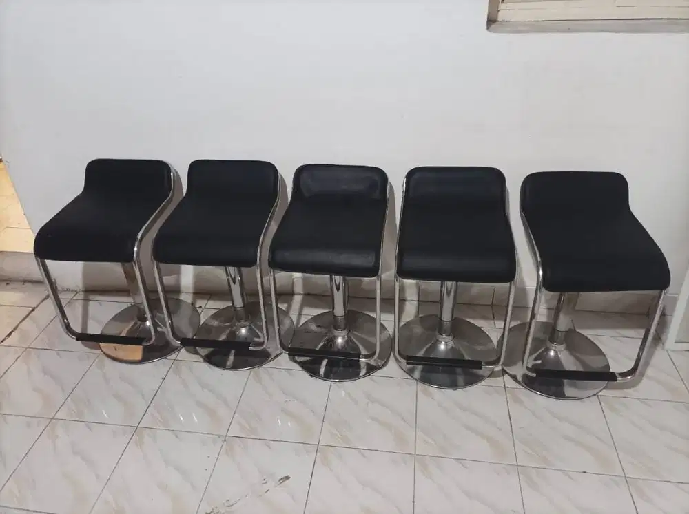 Jual Murah Kursi Bar Cafe Hidrolik Hitam
