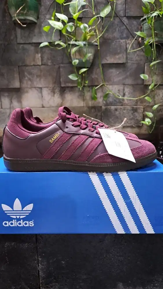 Adidas samba maroon sumatera