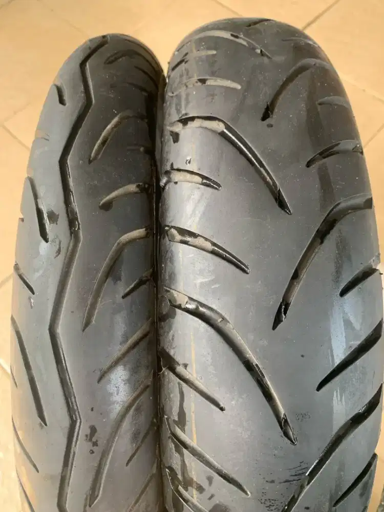 Sepasang Ban  IRC 90/80-17 & 120/70-17 Tubeless