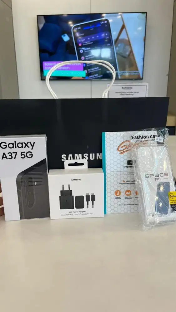 SAMSUNG GALAXY A37 FREE ADAPTOR 45W DAN BONUS CASE + HYDROGEL