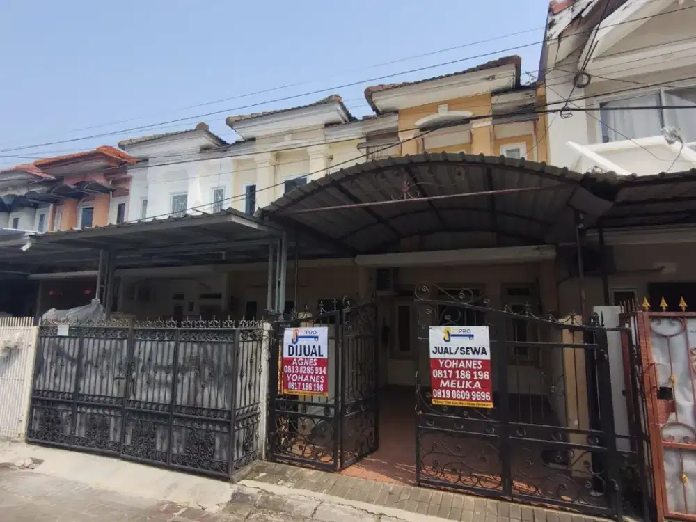 Dijual atau sewa rumah 2 lantai siap huni di Citra garden 2ext