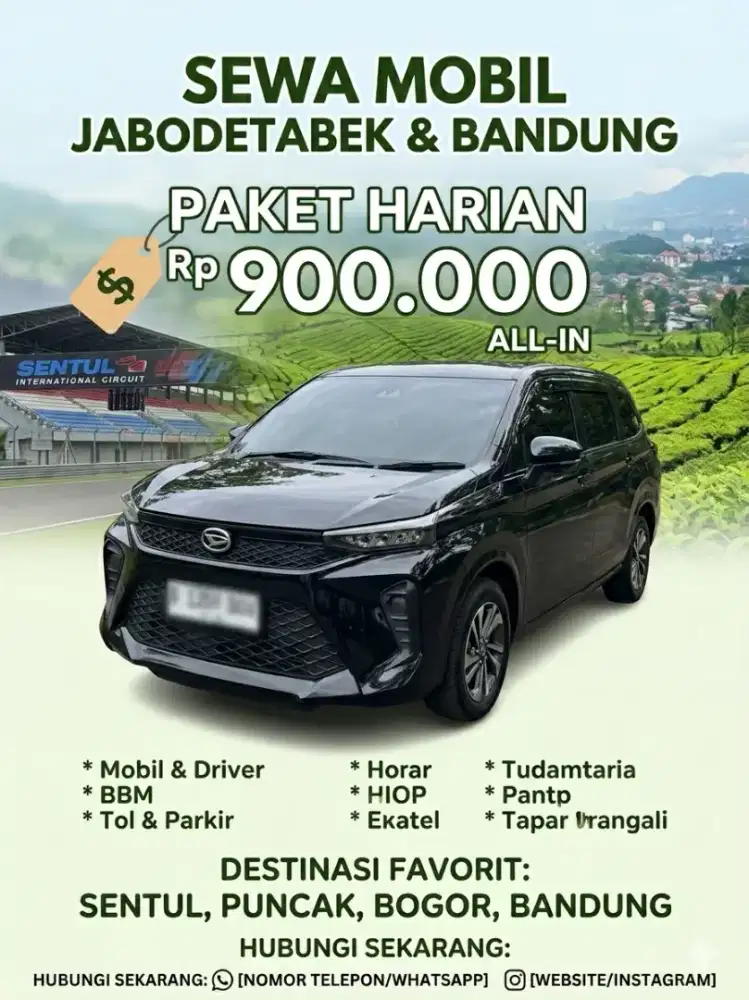 Sewa Mobil Paket 500rb