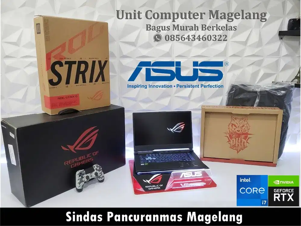 Asus ROG Strix G 814 J Fullset II Yang mahal bagus Berkelas jadi Murah