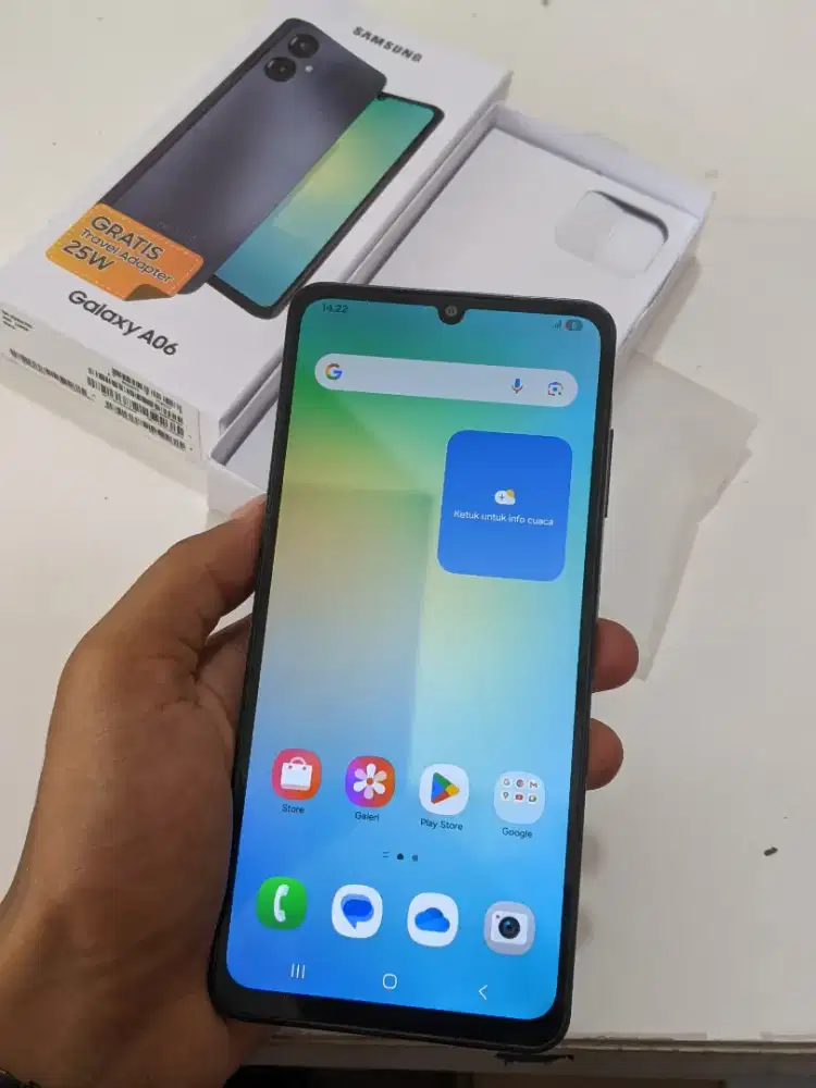 Samsung A06 Ram 8GB 4+4/64GB Lengkap adaptor Terima Tukar tambah