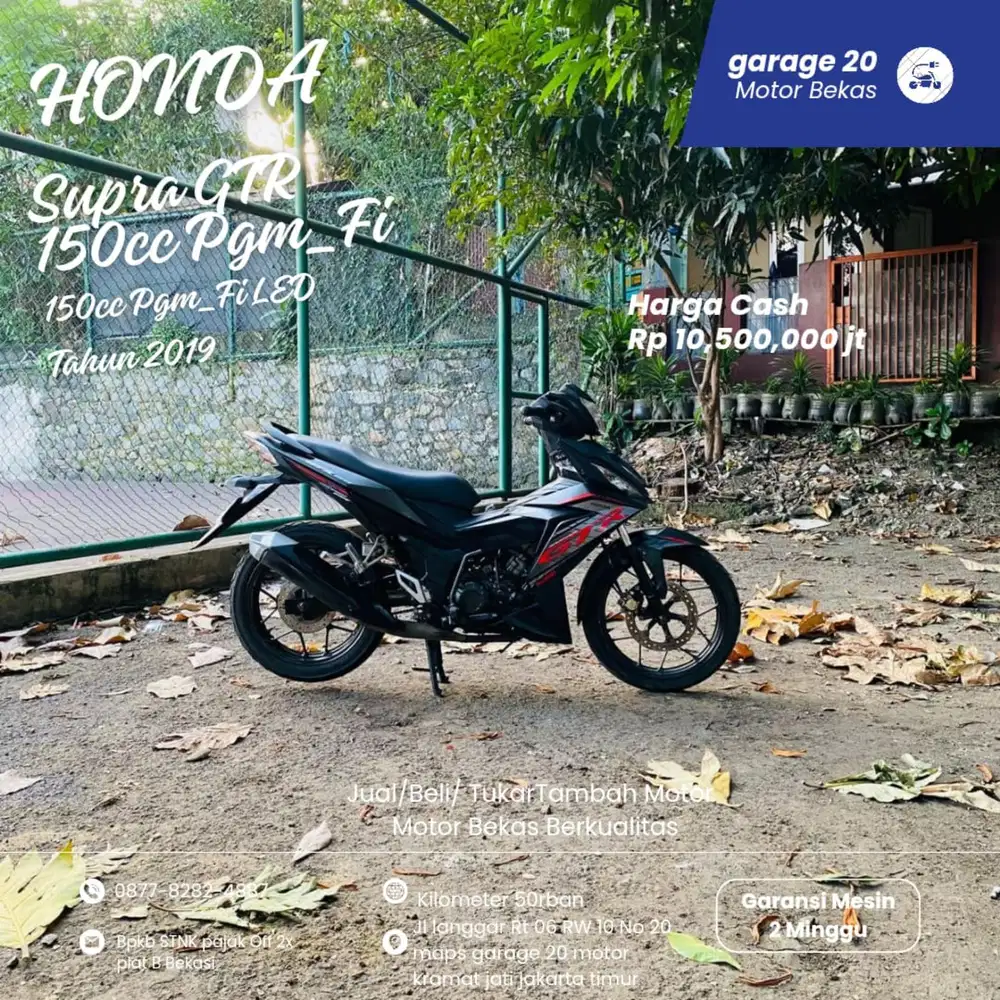 Honda Supra GTR 150cc Pgm_Fi Tahun 2019