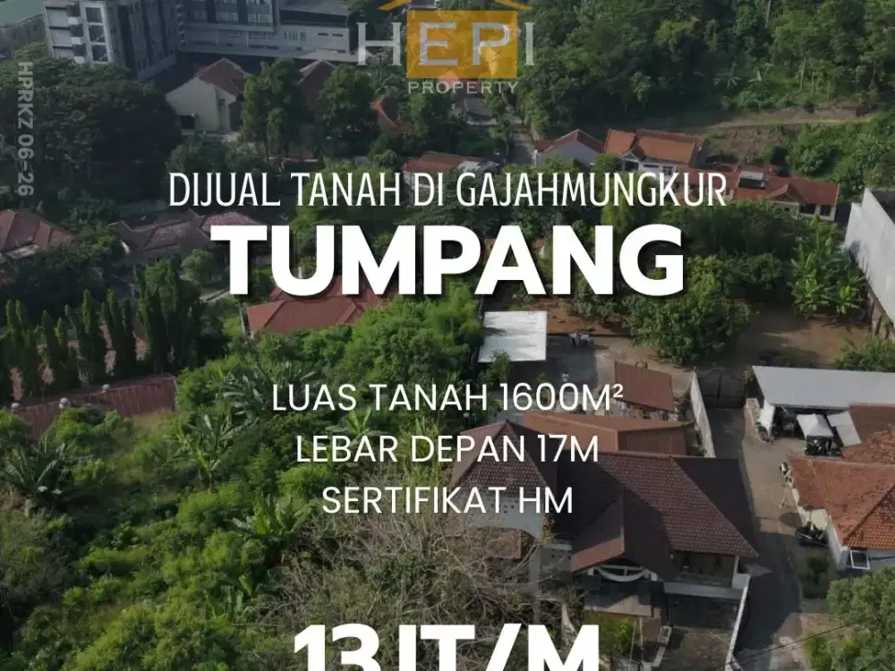 Dijual Tanah Strategis di Tumpang Raya Gajahmungkur Semarang