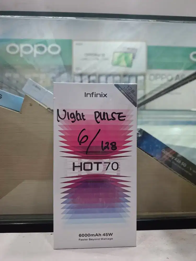 INFINIX HOT 70 6/128 NEW MURAH GARANSI RESMI