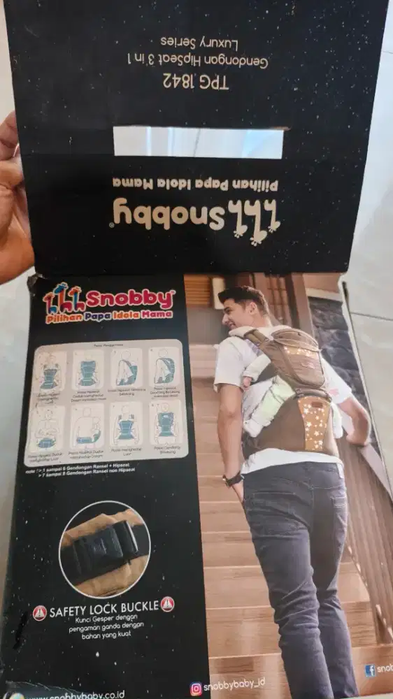 Gendongan Hipseat 3in1 luxury series Snobby( baru pakai 2x like new)