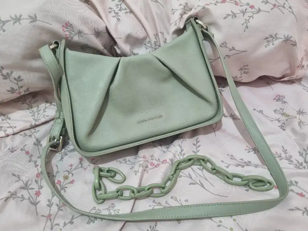 Tas selempang wanita hush puppies hijau second 2nd