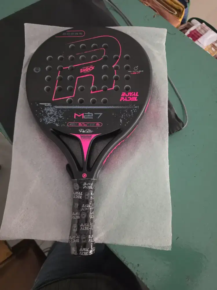 Raket Royal Padel M27 Light Ori 352g Masih Segel + Cover raket/racket