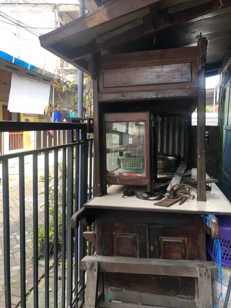 Gerobak Bakso Kayu Jati Bekas