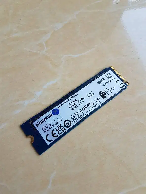 Nvme Kingston NV3 500GB Pcie Gen 4.0 sehat 100%