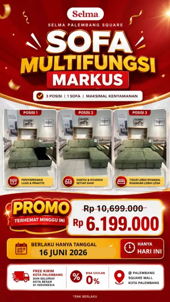 Sofa bisa murah' meriahkan
