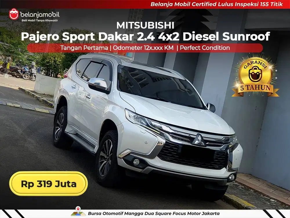 [ LOW KM ] Mitsubishi Pajero Sport Dakar 2.4 Sunroof 2019/2020