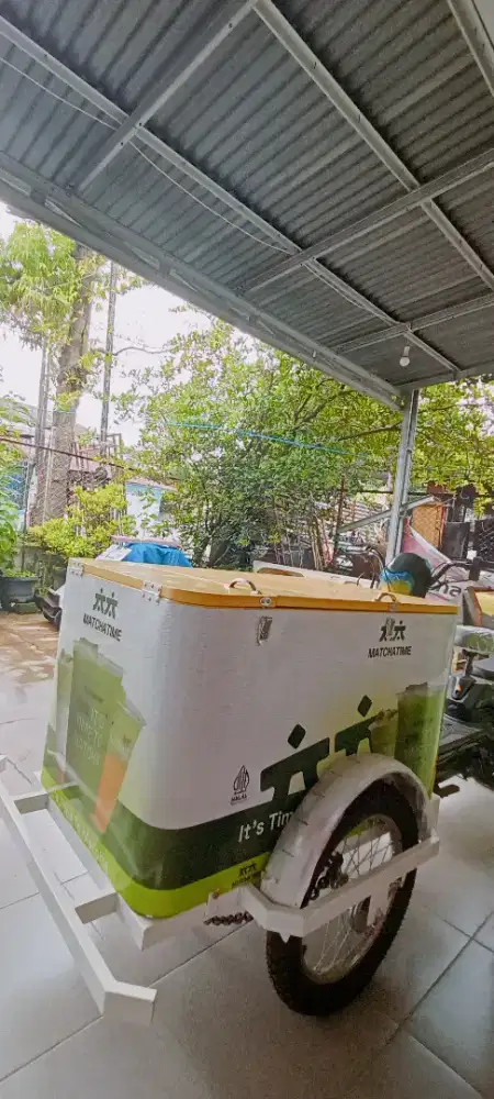 Gerobak Keliling Lengkap Sepeda Listrik