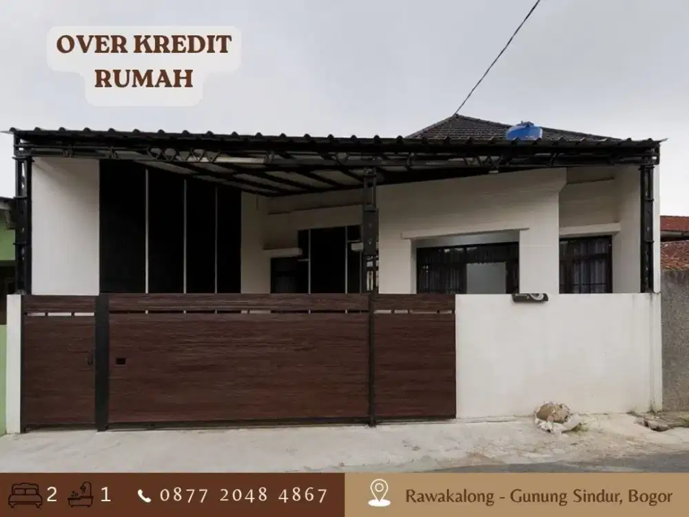 Jual Over Kredit Rumah 69JT dkt Kampus UNPAM di Gunung Sindur Bogor