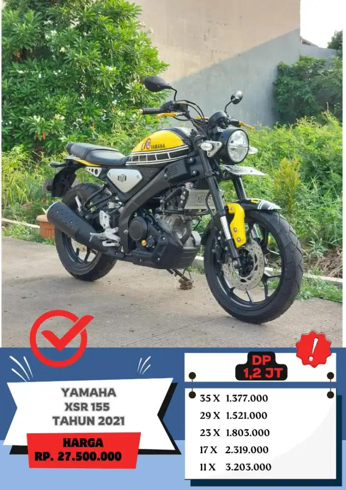 Yamaha New XSR 155 Tahun 2021 KM 6000