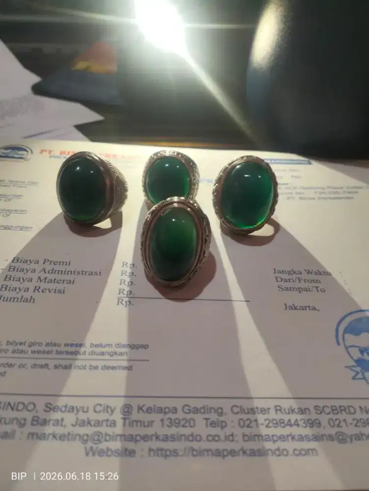 Jual cincin bacan borongan seperti di gambar... komplit