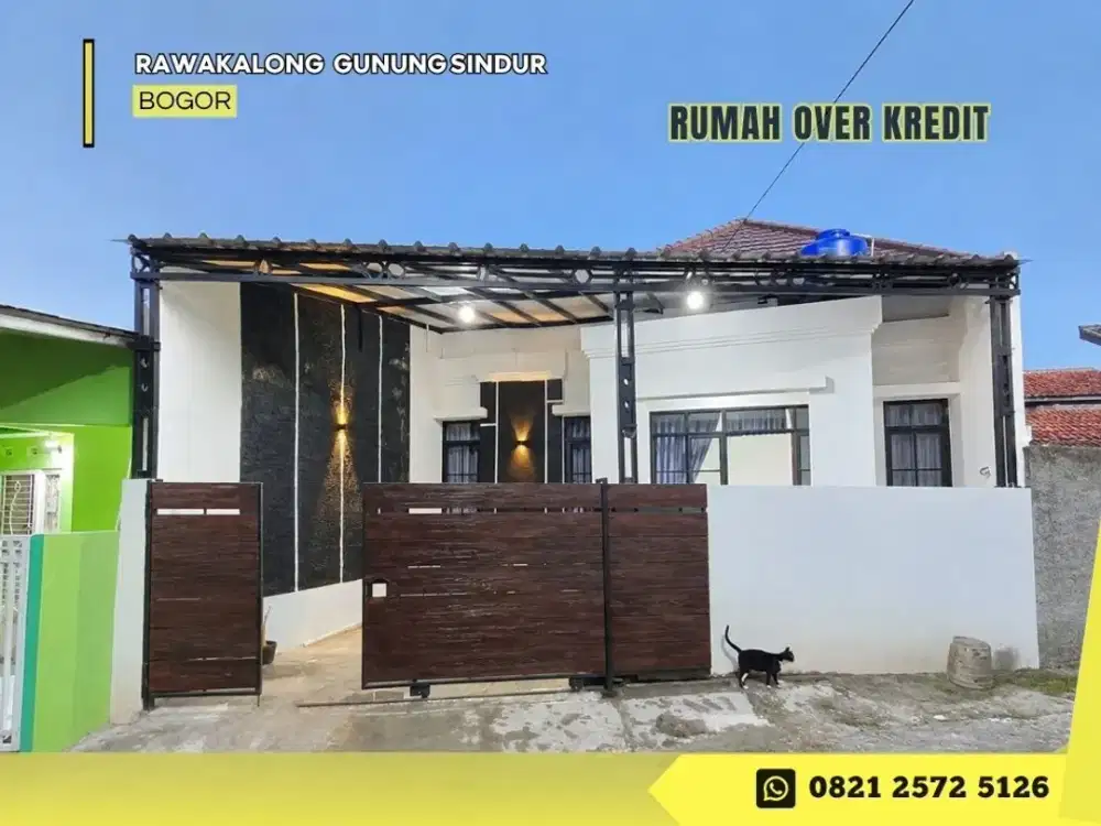 Jual Over Kredit Rumah Gunung Sindur Bogor 69JT dkt Tol Pamulang
