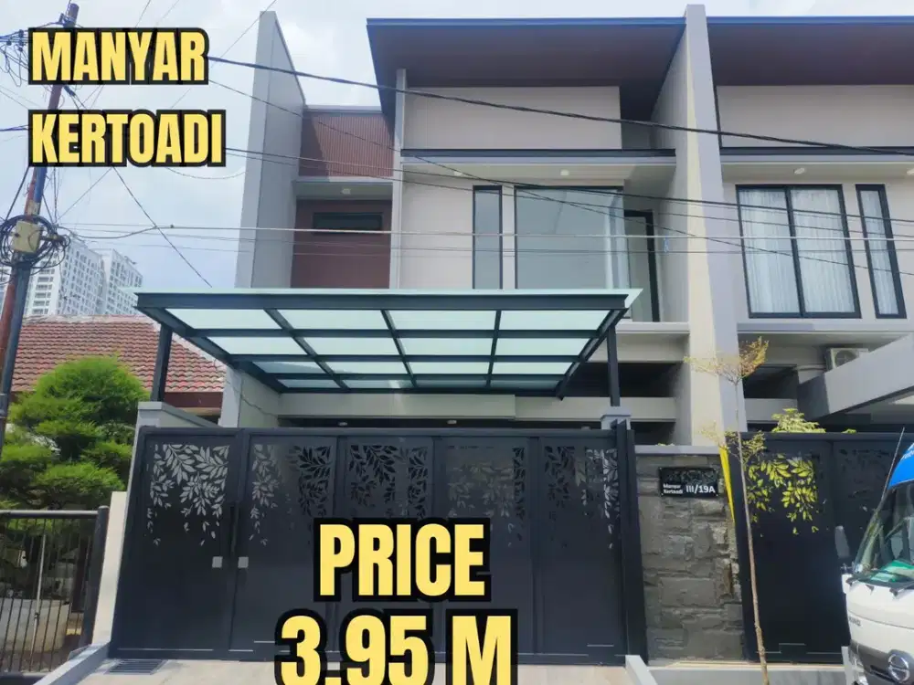 BARU GRESS RUMAH MODERN TROPIS MANYAR KERTOADI. DEKAT KLAMPIS, KERTAJAYA, DHARMAHUSADA, SEMOLOWARU, NGINDEN, ITS, GALAXY MALL, dsb