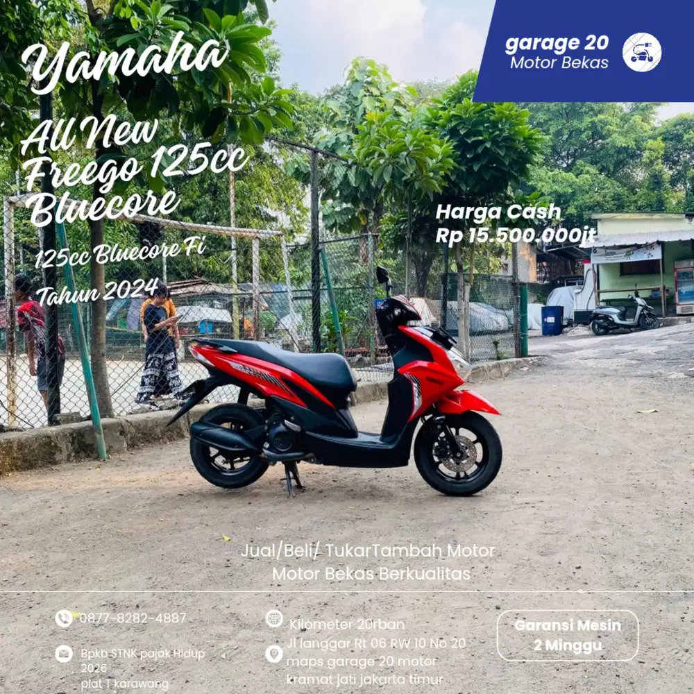 Yamaha Freego New 125cc Bluecore Fi Std Tahun 2024 Pajak On
