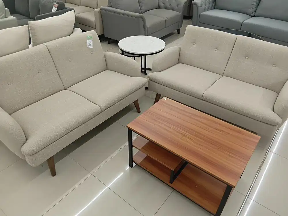 BELLINGHAM SOFA 2 SEATER BEIGE/TERRACOTA