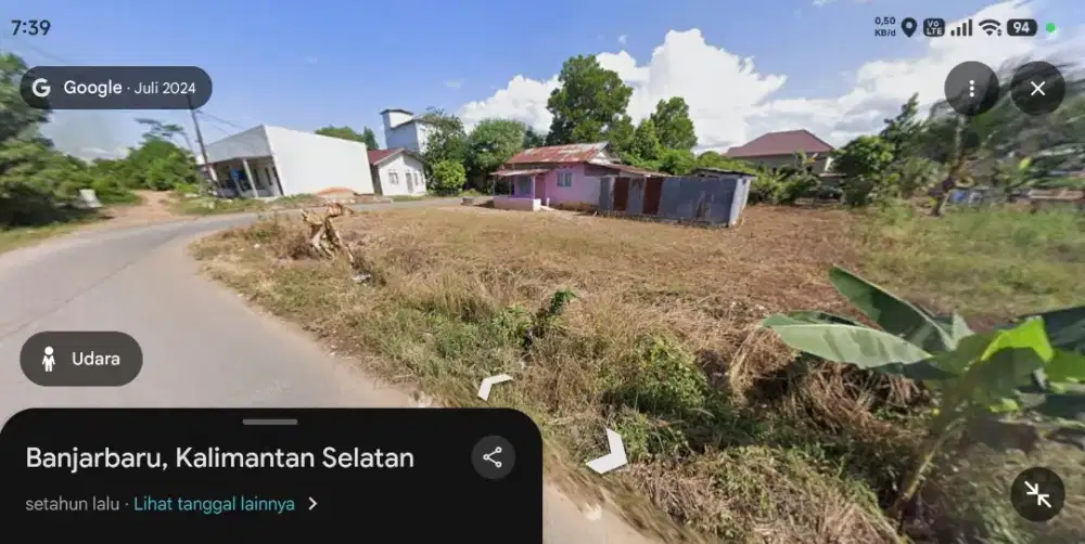 tanah dijual, posisi sekumpul ujung