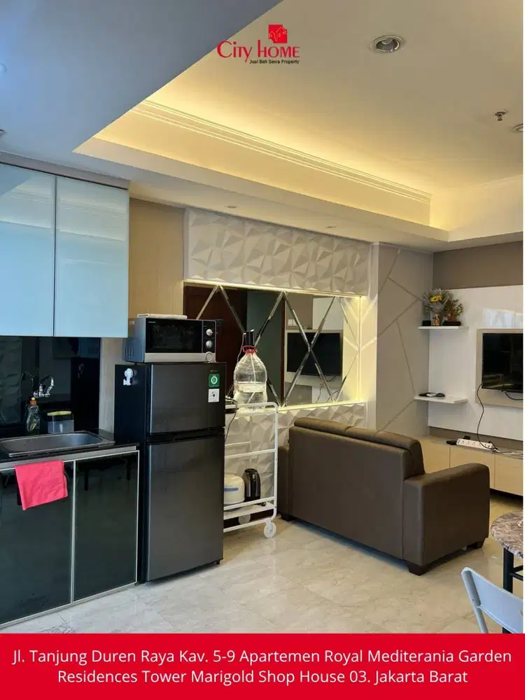 Sewa Apartemen Full Furnish di Royal Mediterania Garden Residence