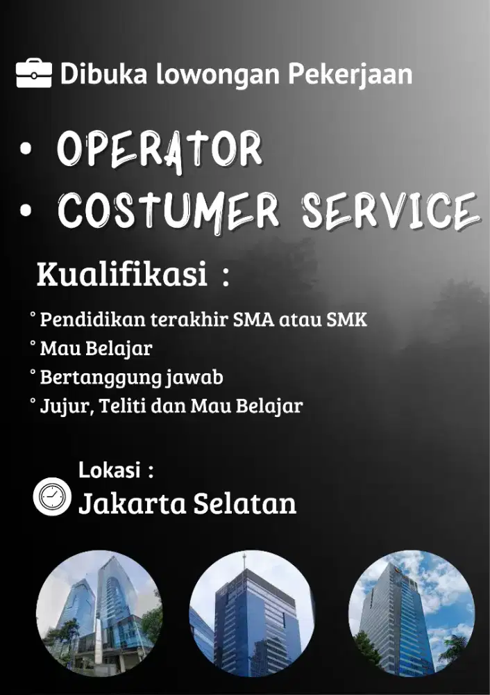 Lowongan kerja!