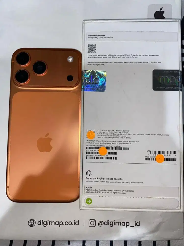 Iphone 17 pro max cosmic orange 256gb