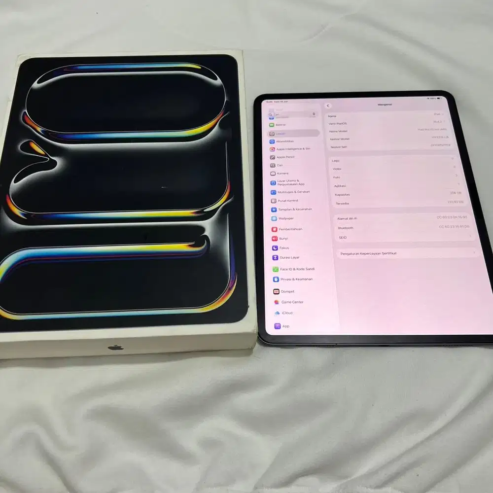 Ipad Pro M4 13 inch 256Gb Inter Wifi Only Black Fullset Second