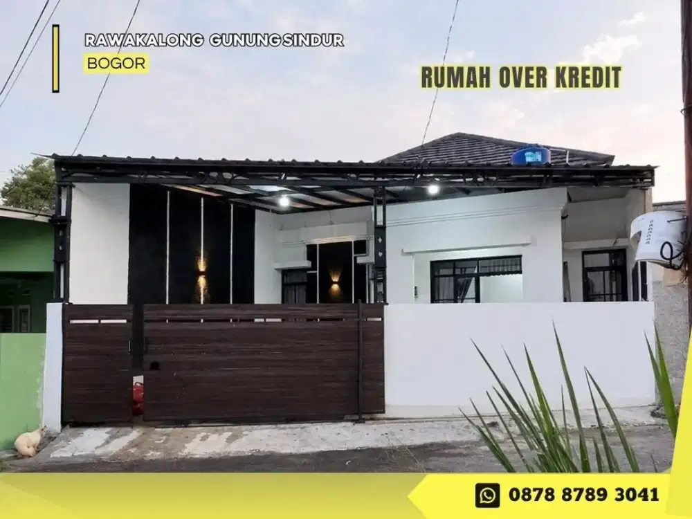 Rumah Take Over 69JT Gunung Sindur Bogor dkt Kampus UNPAM