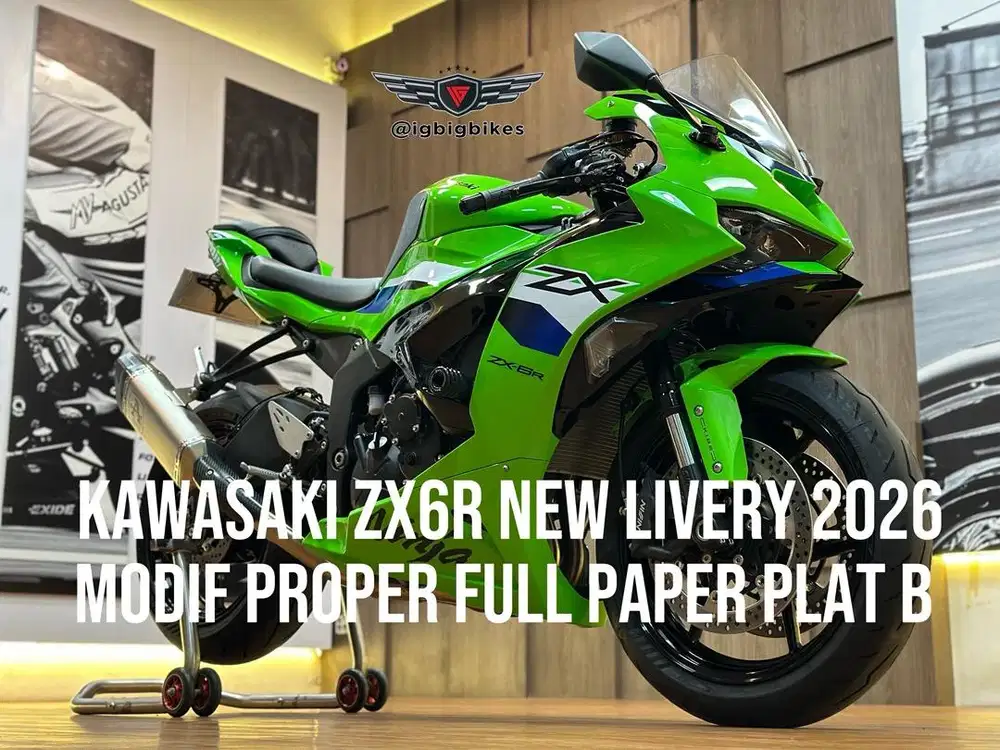 Kawasaki Zx6R new Livery 2026