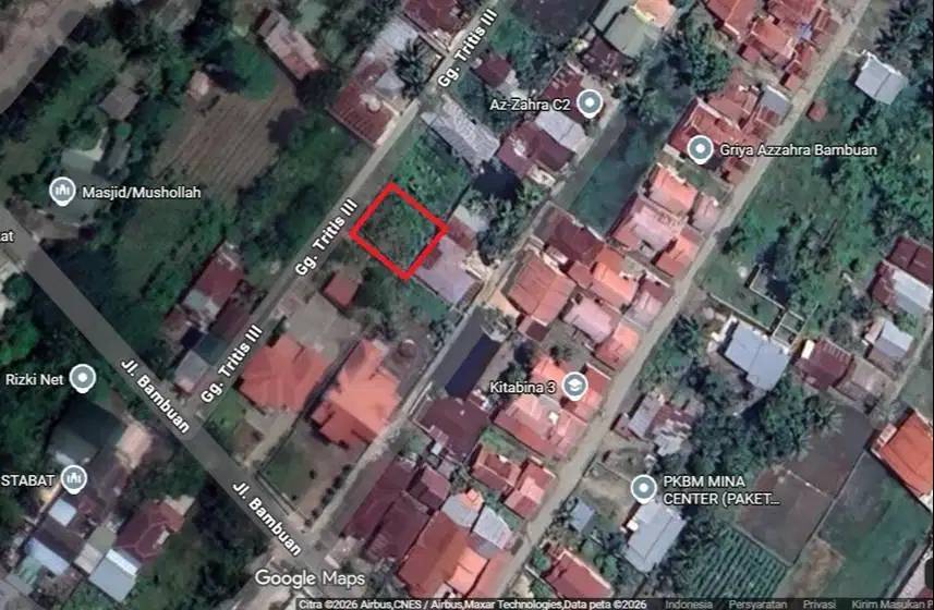 Dijual Tanah Tapak Rumah 392 M2