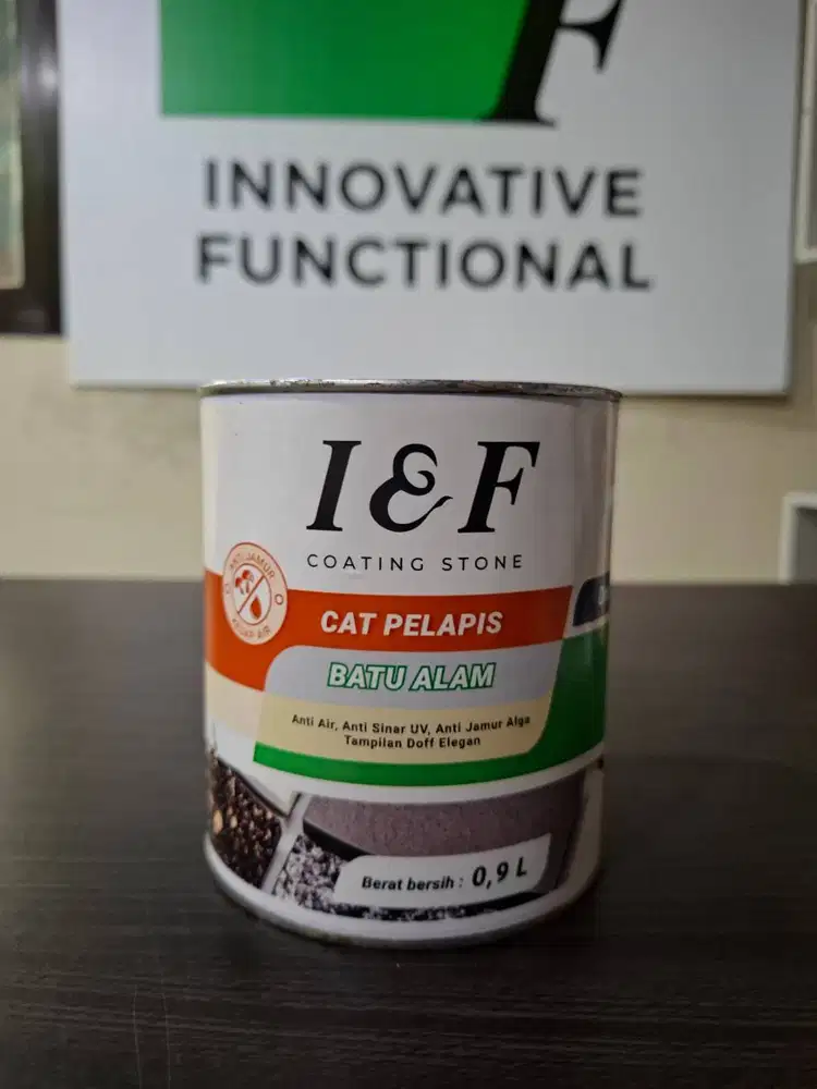 Cat Pelapis Batu Alam | INF Coating Stone 900ml | Anti Jamur dan Lumut