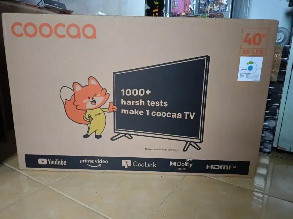 LED COOCAA 40 INCH 40S3U PLUS 2K SMART TV UNIT BARU