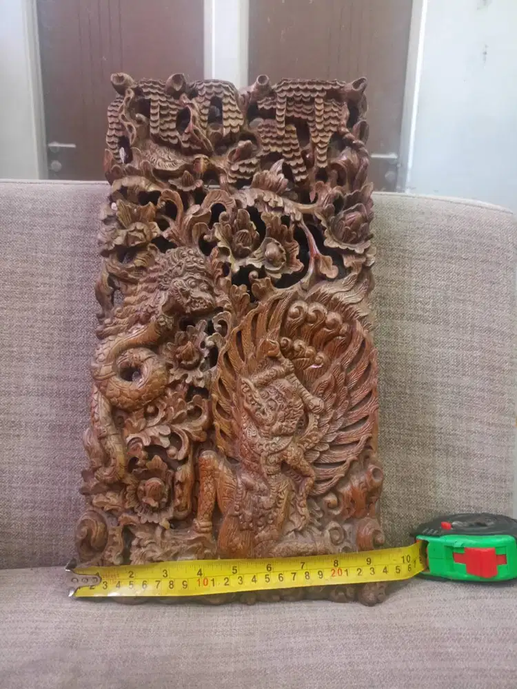 Ukuran Bali kayu jati 43x24x5 cm