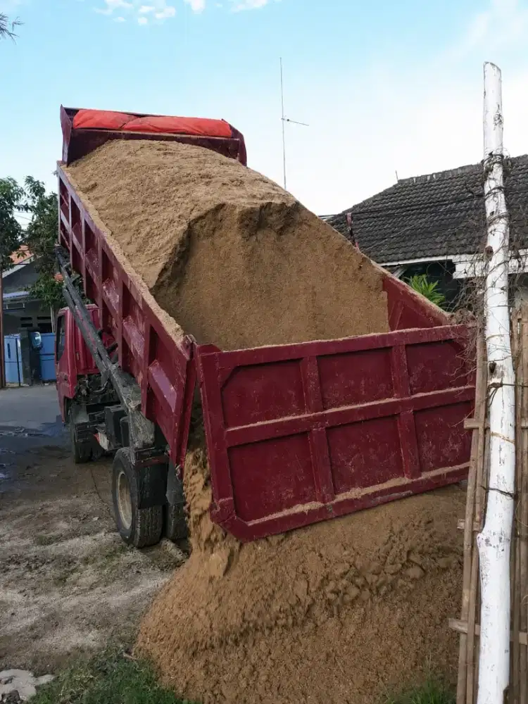 Pasir bangunan isi 7 kubik. Bukan 5 kubik