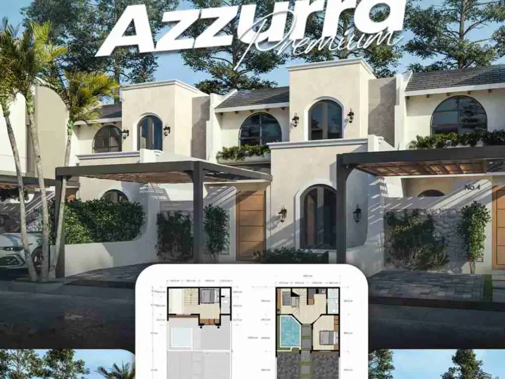 Jual Rumah Baru Villa cluster di Lembang Bandung Utara 2 Lantai + Minipool, Murah