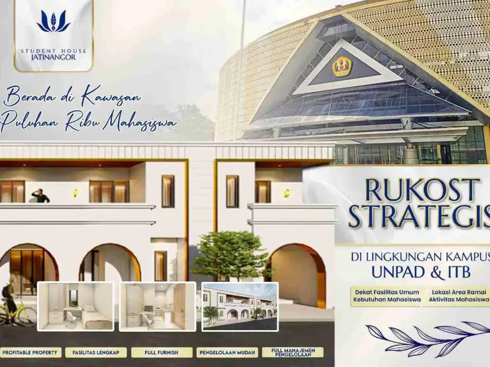 Jual Kosan Baru Dekat Kampus UNPAD ITB Jatinangor Bandung 6 Kamar + 6 KM (GS3)