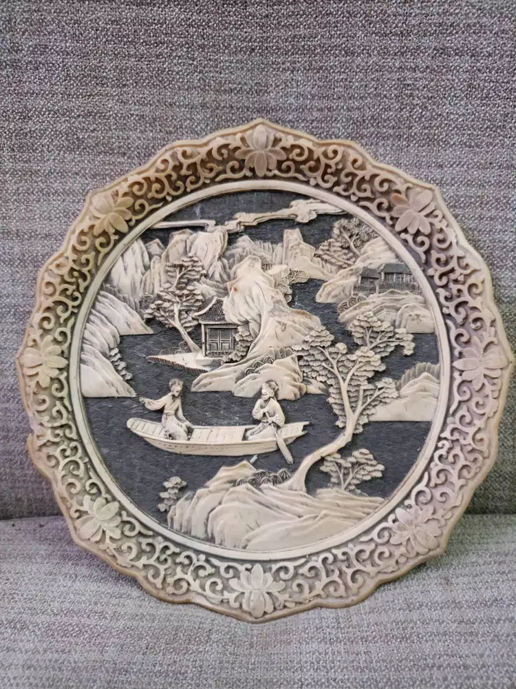 Pajangan ukiran ivory dinasty 24 cm