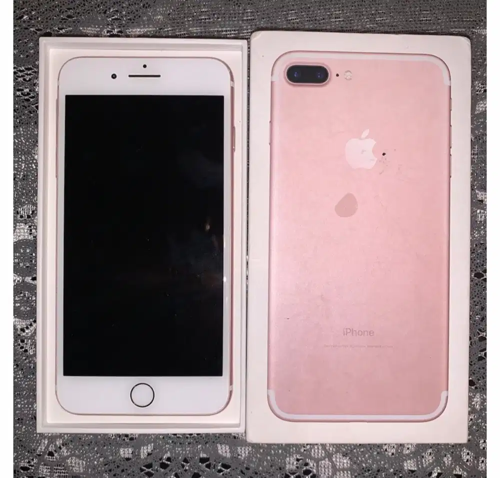 dijual iphone 7 plus ram 32gb warna rose gold