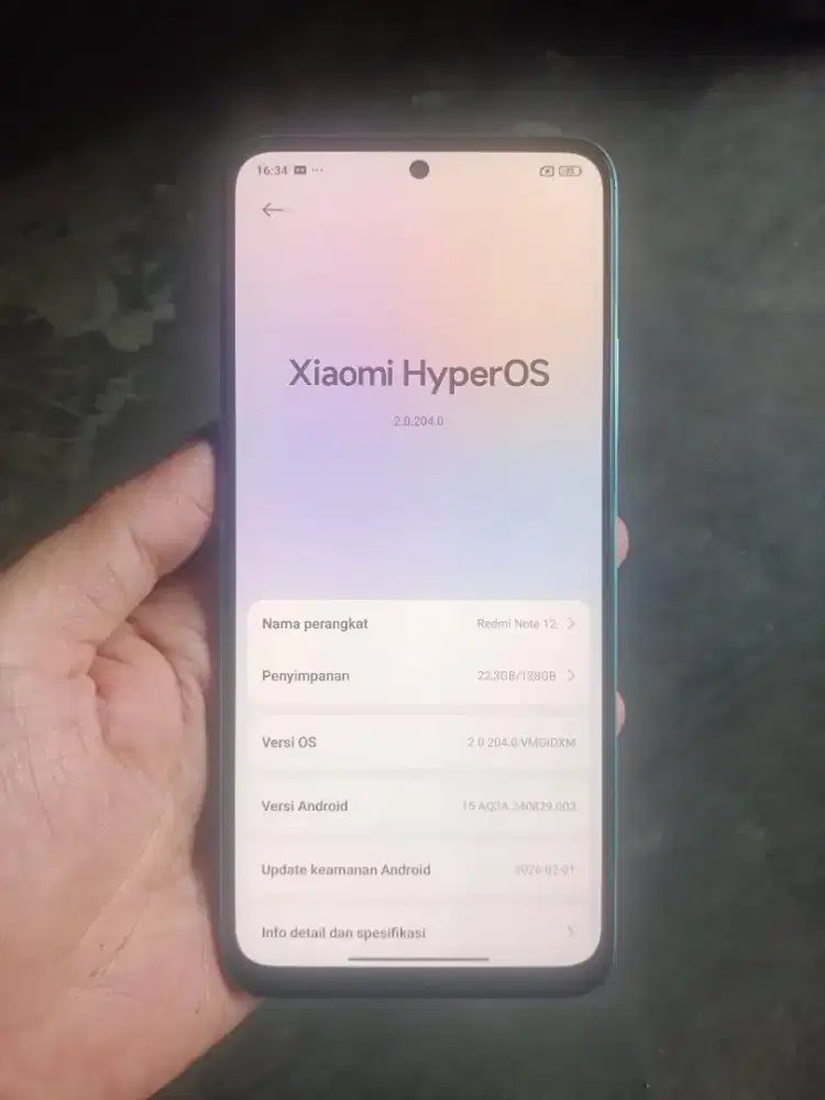 Xiaomi redmi note 12 ORI resmi 6/128