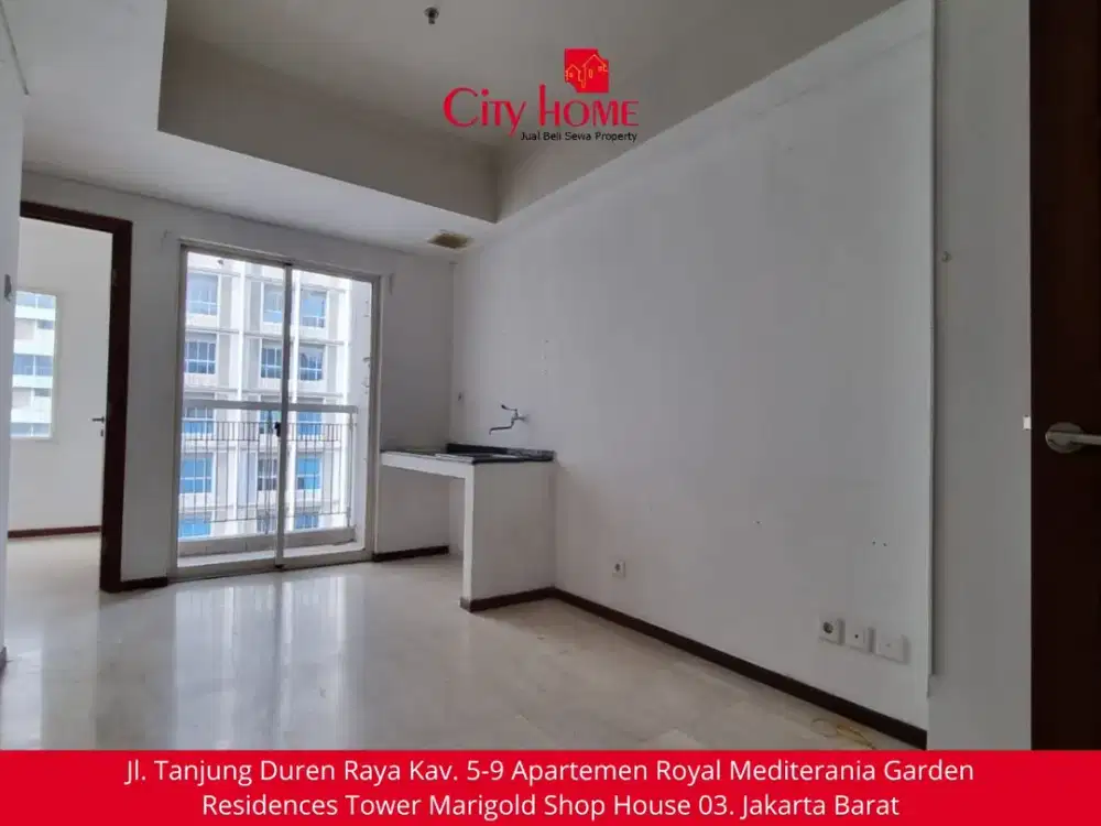 Disewakan Apartemen 2 BR Unfurnished di Royal Mediterania Garden at Podomoro City