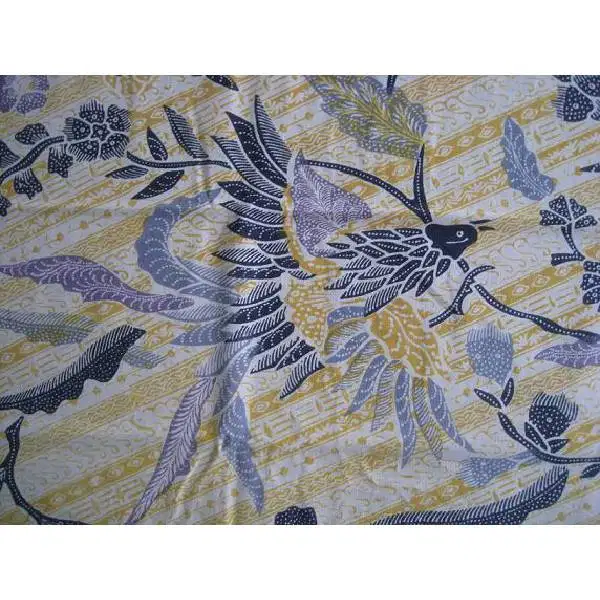 Vintage kain batik antik motif Burung dan Bunga