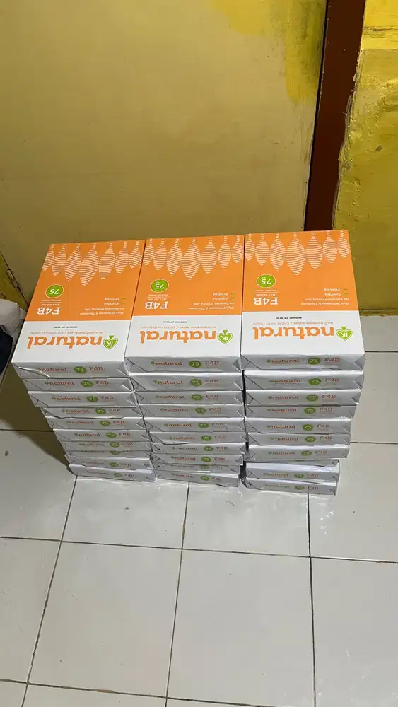 jual murah kertas F4 natural 75 gsm kondisi baru