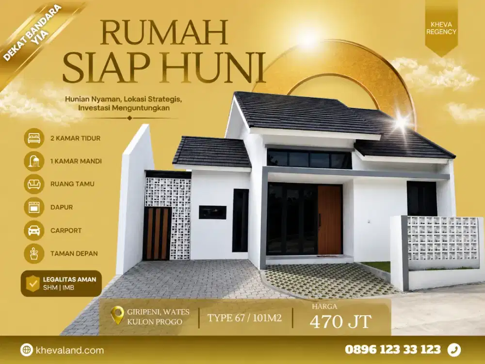 rumah siap huni di giripeni wates dekat polres wates