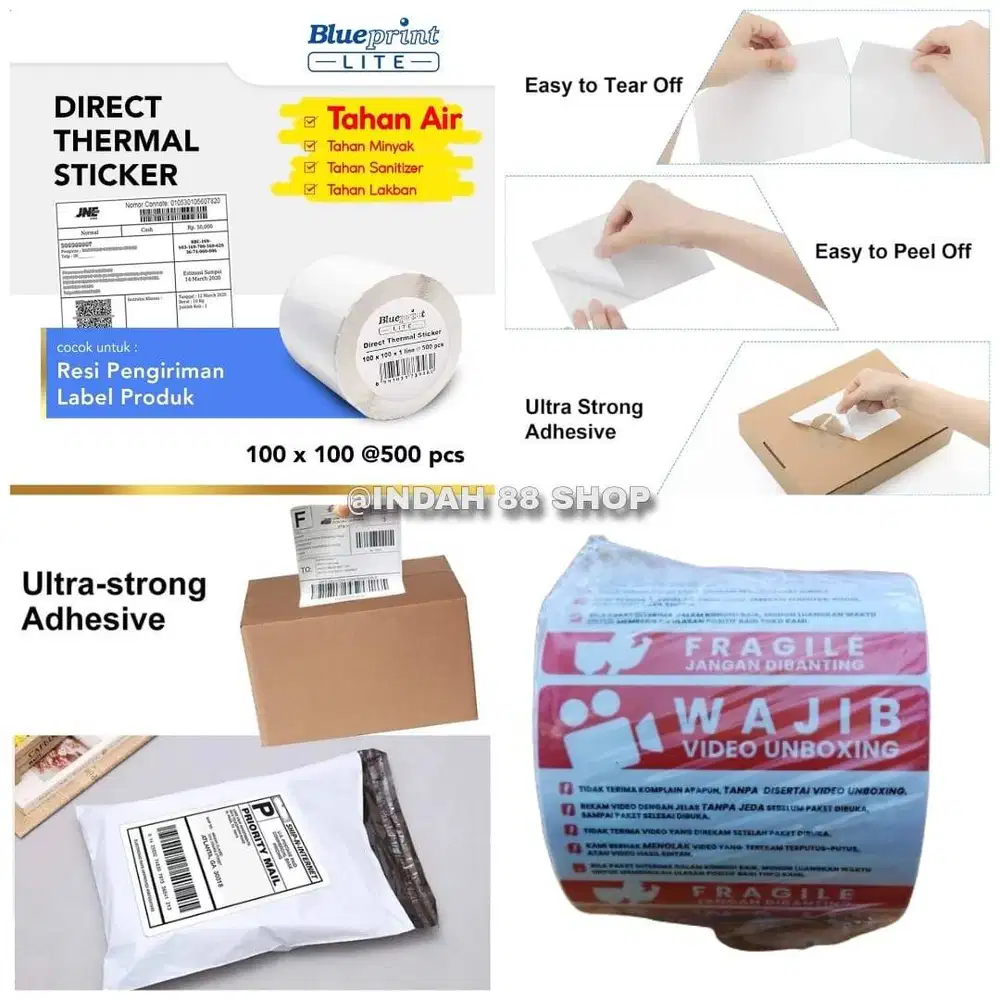 Kertas Resi / Kertas Thermal Label Olshop